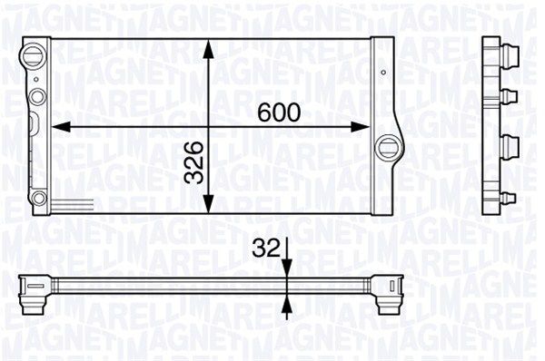 MAGNETI MARELLI Radiators, Motora dzesēšanas sistēma 350213140500